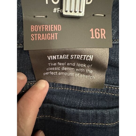Torrid Boyfriend Straight Vintage Stretch High Rise Denim Jeans Size 16 - Picture 6 of 9